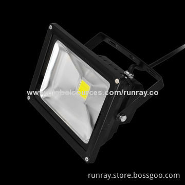 20W LED Floodlight, Black Housing, Silicone Cable, -55 to 60°C Working Temperature, 85-265V ACNew
